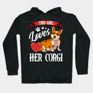 Corgi Love Dog Owner Lover Statement Heart - Welsh Corgi Hoodie